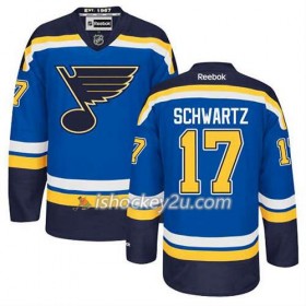 Reebok Mænd NHL St. Louis Blues Trøje Jaden Schwartz #17 Hjemme Blå