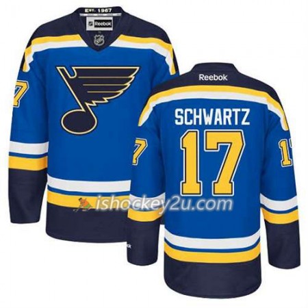Reebok Mænd NHL St. Louis Blues Trøje Jaden Schwartz #17 Hjemme Blå