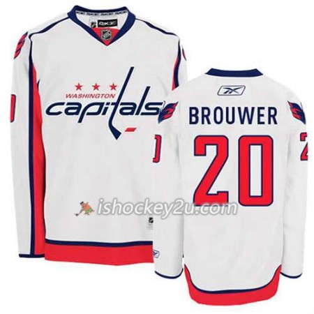 Reebok Mænd NHL Washington Capitals Trøje Troy Brouwer #20 Udebane Hvid