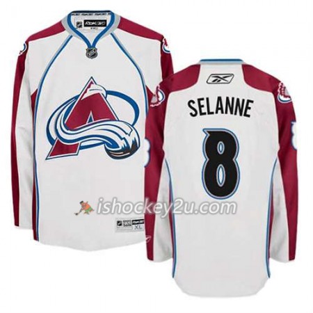 Reebok Mænd NHL Colorado Avalanche Trøje Teemu Selanne #8 Udebane Hvid