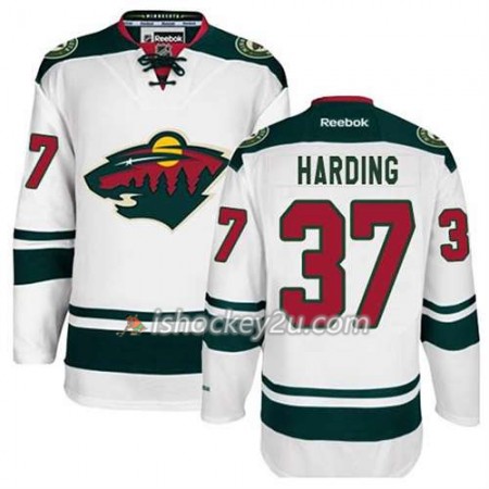 Reebok Mænd NHL Minnesota Wild Trøje Josh Harding #37 Udebane Hvid