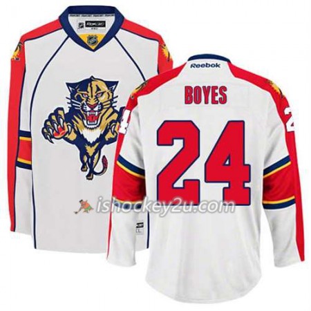 Reebok Mænd NHL Florida Panthers Trøje Brad Boyes #24 Udebane Hvid Reebok Mænd NHL Florida Panthers Trøje Brad Boyes #24 Udebane Hvid