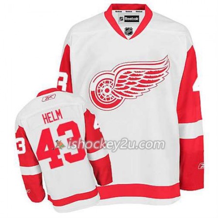 Reebok Mænd NHL Detroit Red Wings Trøje Darren Helm #43 Udebane Hvid