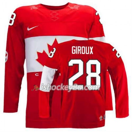 Reebok Mænd NHL Canada Team Trøje Claude Giroux #28 Udebane Rød