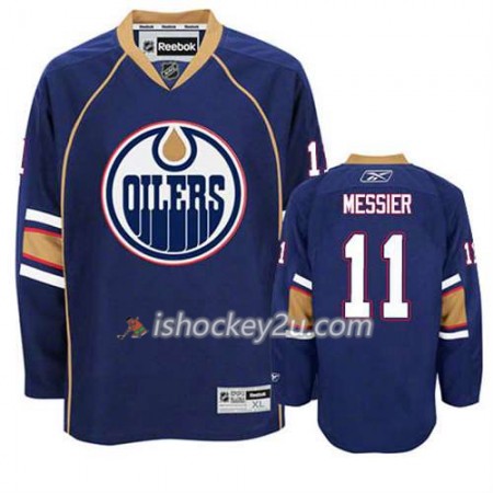 Reebok Mænd NHL Edmonton Oilers Trøje Mark Messier #11 Tredje Blå
