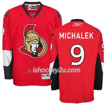Reebok Mænd NHL Ottawa Senators Trøje Milan Michalek #9 Hjemme Rød