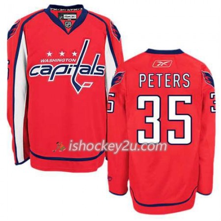 Reebok Mænd NHL Washington Capitals Trøje Justin Peters #35 Hjemme Rød