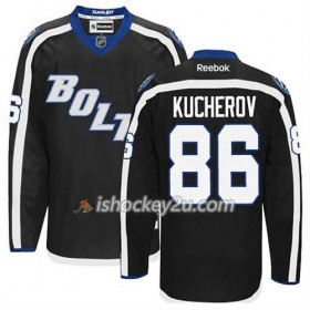 Reebok Mænd NHL Tampa Bay Lightning Trøje Nikita Kucherov #86 Tredje Sort