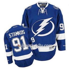 Reebok Mænd NHL Tampa Bay Lightning Trøje Steven Stamkos #91 Hjemme Blå