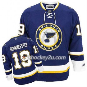 Reebok Mænd NHL St. Louis Blues Trøje Jay Bouwmeester #19 Tredje Blå