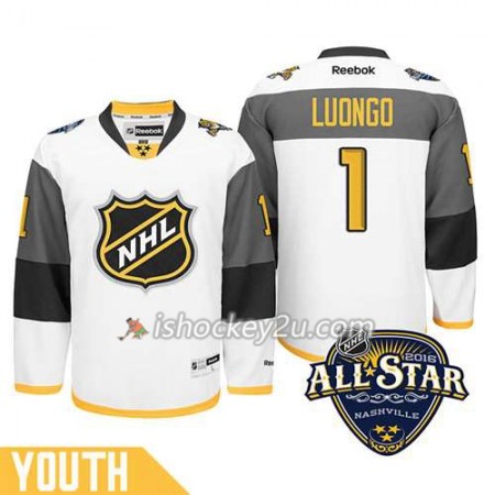Børn NHL 2016 All-Star Florida Panthers Trøje Roberto Luongo #1 Hvid