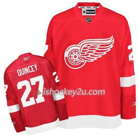 Reebok Mænd NHL Detroit Red Wings Trøje Kyle Quincey #27 Hjemme Rød