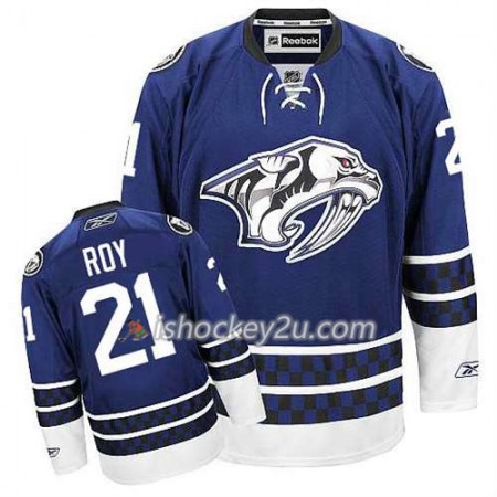 Reebok Mænd NHL Nashville Predators Trøje Derek Roy #21 Tredje Blå