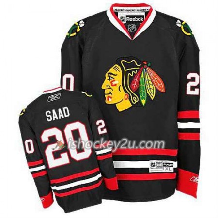 Børn NHL Chicago Blackhawks Trøje Brandon Saad #20 Premier Tredje Sort