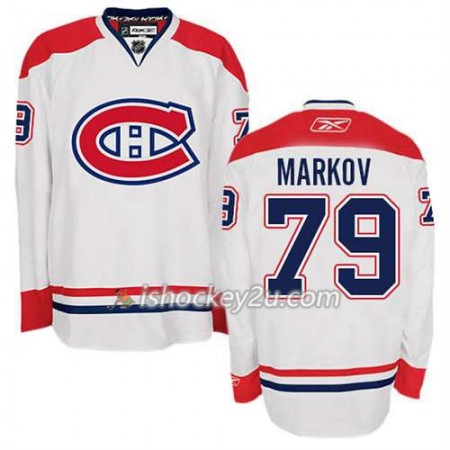 Reebok Mænd NHL Montreal Canadiens Trøje Andrei Markov #79 Udebane Hvid