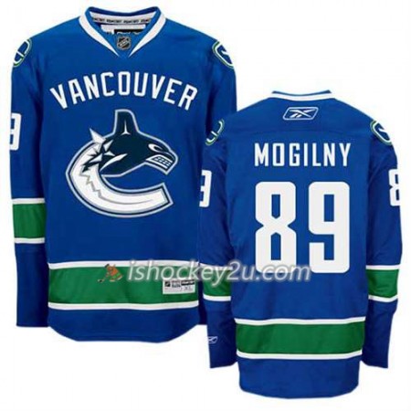 Reebok Mænd NHL Vancouver Canucks Trøje Alexander Mogilny #89 Hjemme Blå