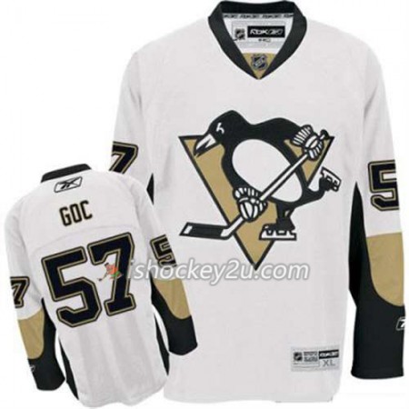 Reebok Mænd NHL Pittsburgh Penguins Trøje Marcel Goc 57 Hvid Udebane