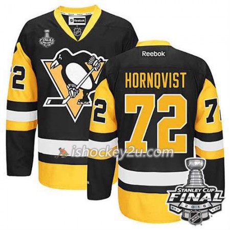 Reebok NHL Pittsburgh Penguins Trøje Patric Hornqvist #72 Tredje 2016 Stanley Cup