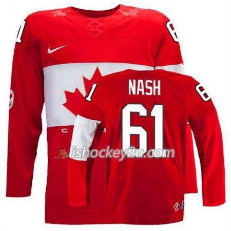 Reebok Dame NHL Canada Team Trøje Rick Nash #61 Udebane Rød