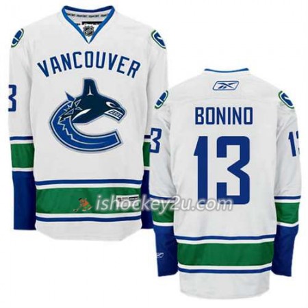Reebok Mænd NHL Vancouver Canucks Trøje Nick Bonino #13 Udebane Hvid