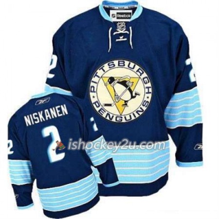 Reebok Mænd NHL Pittsburgh Penguins Trøje Matt Niskanen 2 Blå Tredje