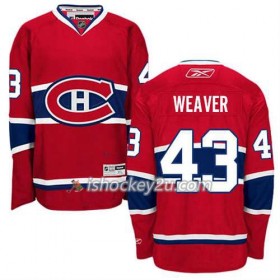 Reebok Mænd NHL Montreal Canadiens Trøje Mike Weaver #43 Hjemme Rød