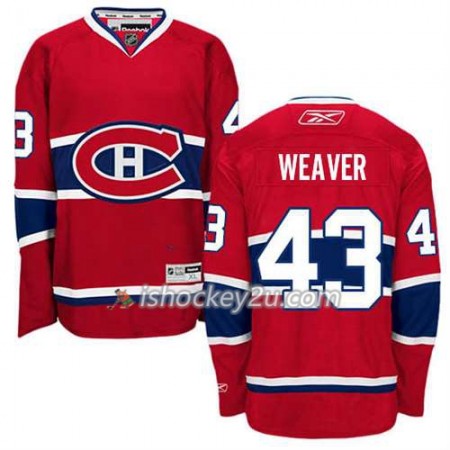 Reebok Mænd NHL Montreal Canadiens Trøje Mike Weaver #43 Hjemme Rød