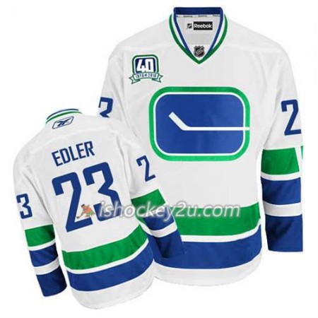Reebok Mænd NHL Vancouver Canucks Trøje Alexander Edler #23 Tredje Hvid