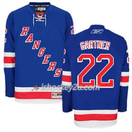 Reebok Mænd NHL New York Rangers Trøje Mike Gartner #22 Hjemme Blå