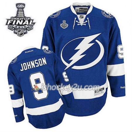Reebok Mænd NHL Tampa Bay Lightning Trøje Trevor Van Riemsdyk #9 Hjemme Blå 2015 Stanley Cup