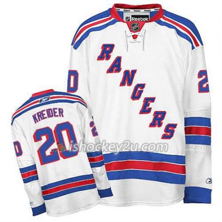 Reebok Mænd NHL New York Rangers Trøje Chris Kreider #20 Udebane Hvid