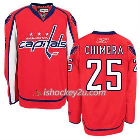 Reebok Mænd NHL Washington Capitals Trøje Jason Chimera #25 Hjemme Rød
