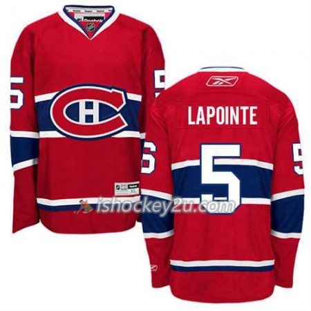 Reebok Mænd NHL Montreal Canadiens Trøje Guy Lapointe #5 Hjemme Rød Reebok Mænd NHL Montreal Canadiens Trøje Guy Lapointe #5 Hjemme Rød