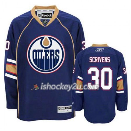 Reebok Mænd NHL Edmonton Oilers Trøje Ben Scrivens #30 Tredje Blå