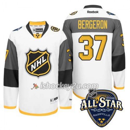 NHL 2016 All-Star Boston Bruins Trøje Patrice Bergeron #37 Hvid
