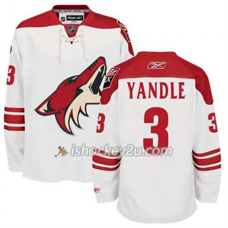 Reebok Mænd NHL Phoenix Coyotes Keith Yandle 3 Hvid Udebane