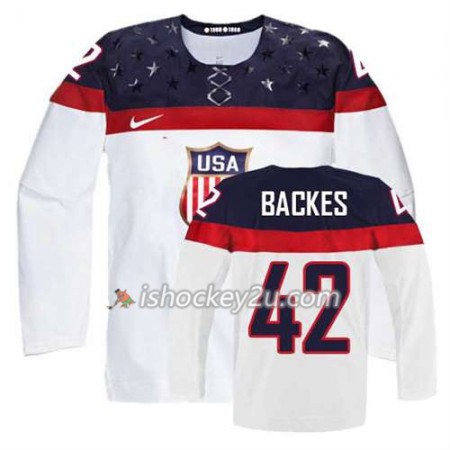 Reebok Dame NHL USA Team Trøje David Backes #42 Hjemme Hvid