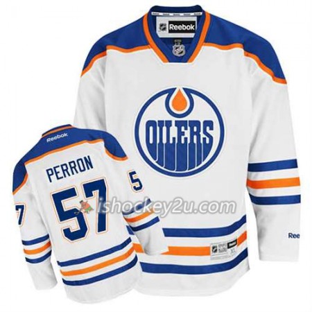 Reebok Mænd NHL Edmonton Oilers Trøje David Perron #57 Udebane Hvid