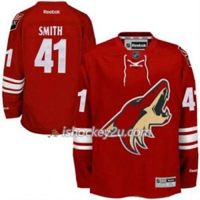 Reebok Mænd NHL Phoenix Coyotes Mike Smith 41 Vinrød Hjemme