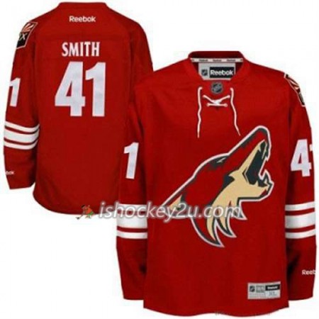 Reebok Mænd NHL Phoenix Coyotes Mike Smith 41 Vinrød Hjemme