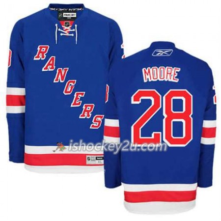 Reebok Mænd NHL New York Rangers Trøje Dominic Moore #28 Hjemme Blå