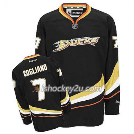 Reebok Mænd NHL Anaheim Ducks Trøje Andrew Cogliano #7 Hjemme Sort