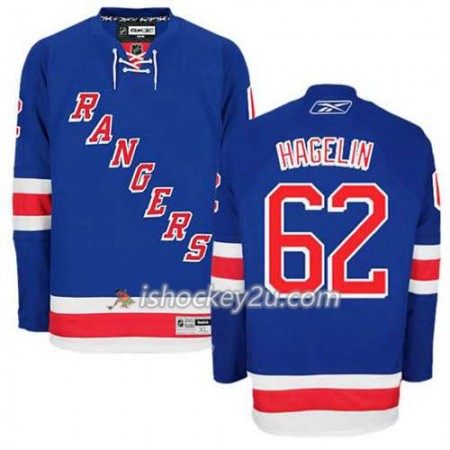 Reebok Mænd NHL New York Rangers Trøje Carl Hagelin #62 Hjemme Blå