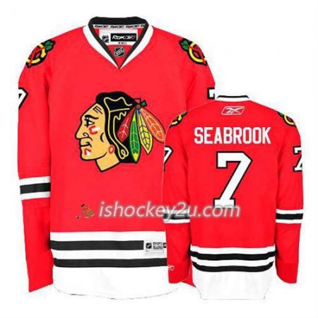 Reebok Mænd NHL Chicago Blackhawks Trøje Brent Seabrook #7 Hjemme Rød