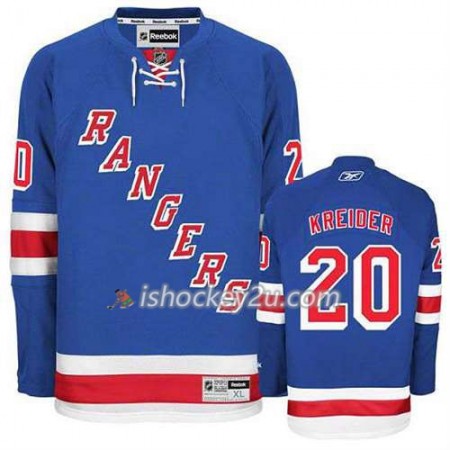Reebok Mænd NHL New York Rangers Trøje Chris Kreider #20 Hjemme Blå