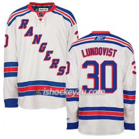 Reebok Mænd NHL New York Rangers Trøje Henrik Lundqvist #30 Udebane Hvid