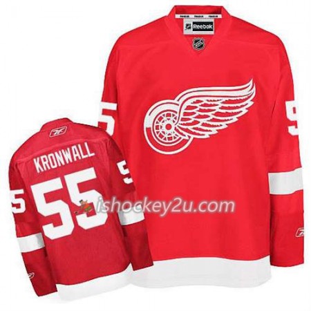 Reebok Mænd NHL Detroit Red Wings Trøje Niklas Kronwall #55 Hjemme Rød