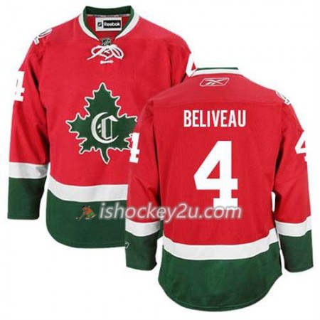 Reebok Mænd NHL Montreal Canadiens Trøje Jean Beliveau #4 Tredje Ny Rød