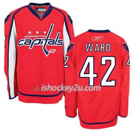 Reebok Mænd NHL Washington Capitals Trøje Joel Ward #42 Hjemme Rød Reebok Mænd NHL Washington Capitals Trøje Joel Ward #42 Hjemme Rød