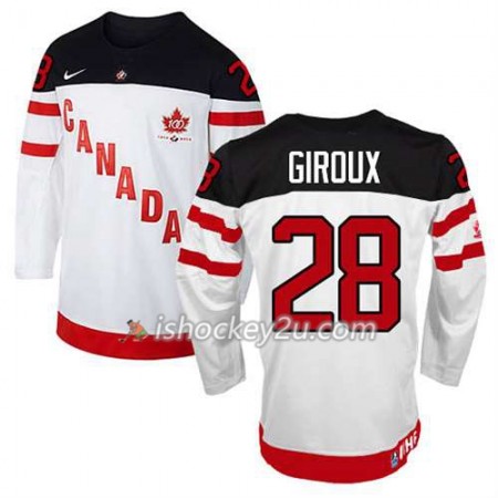 Børn NHL Canada Team Trøje Claude Giroux #28 100th Anniversary Hvid